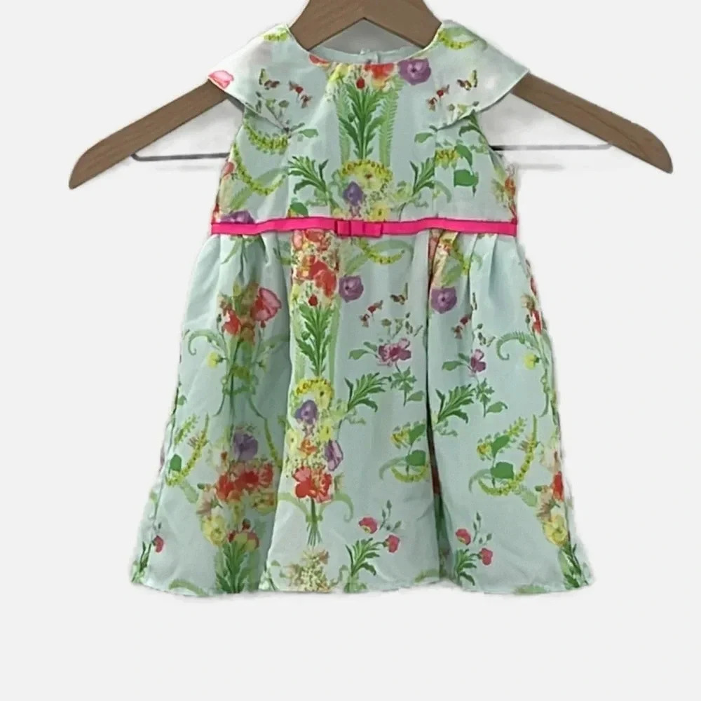 Baker by Ted Baker Floral Cap Sleeve Dress - Size 6-12 Months